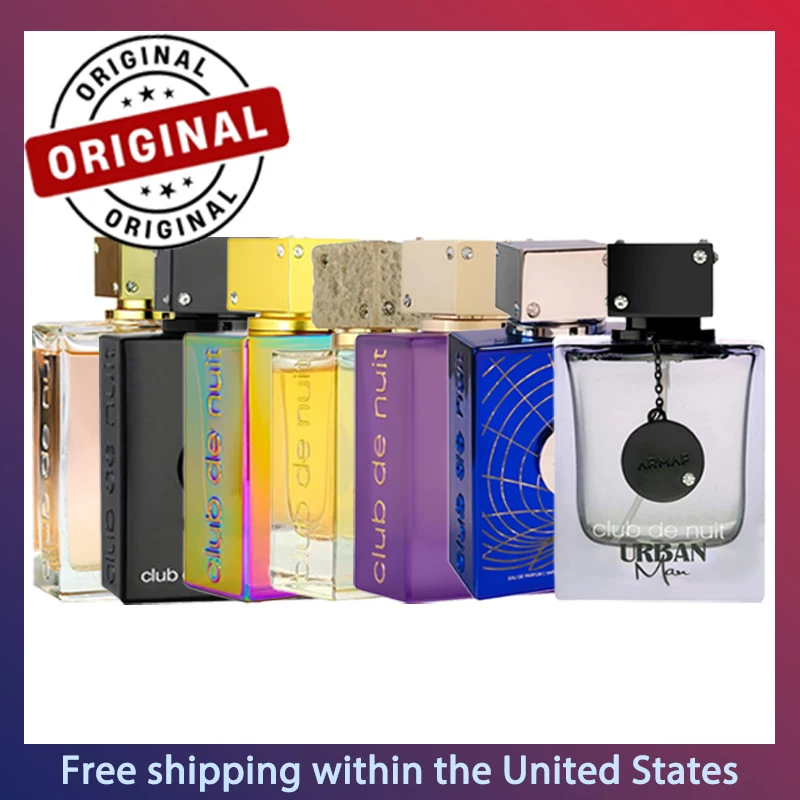 Perfumes árabes originales, 105ml, serie Armaf Club De Nuit, Eau De Parfum Spray Unisex duradero, Perfume de feromonas heroladas, maquillaje De Colonia/Free Envio a Cuba 15-21 dias