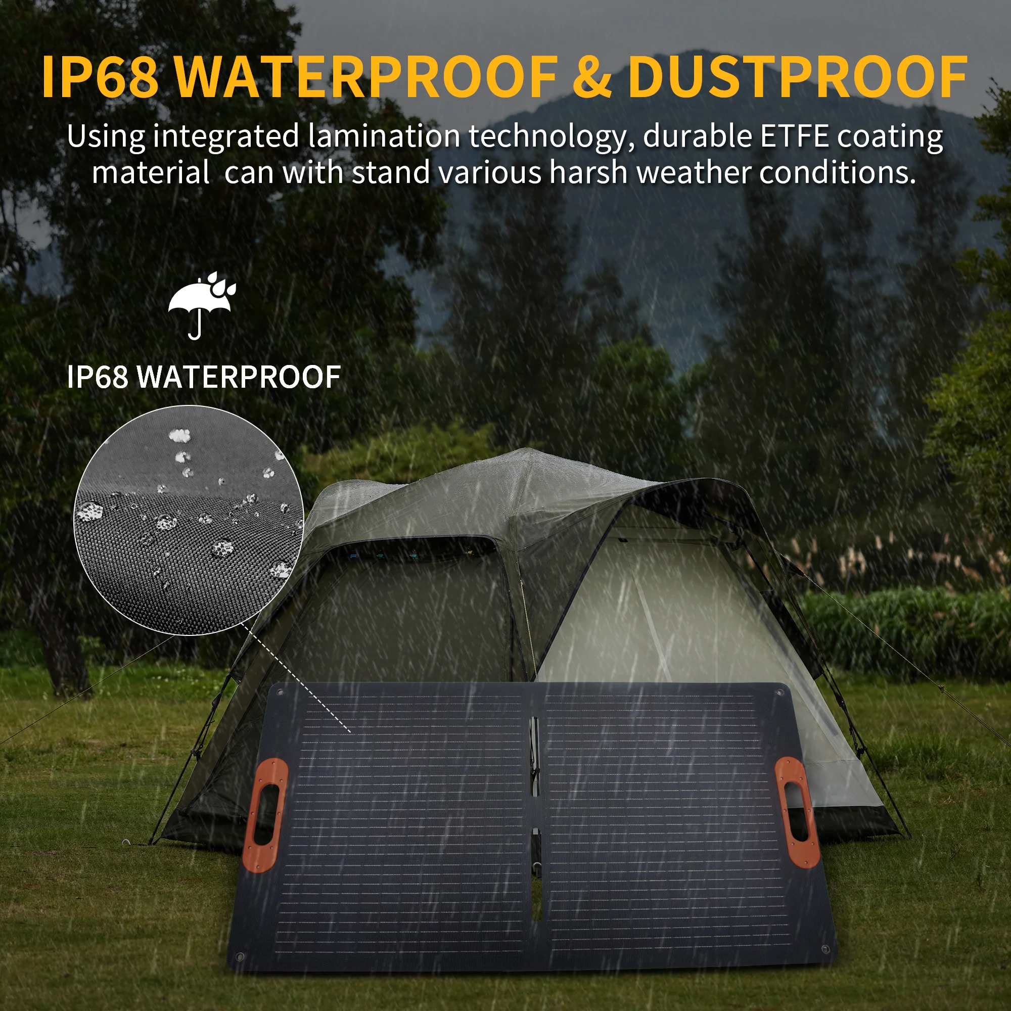 Panel Solar Portátil de 100W para Generador de Estación de Energía, Cargador de Panel Solar Plegable de 100 Vatios con Salida MC4, para Acampar al Aire Libre/Free Envio a Cuba 15-21 dias - Image 6