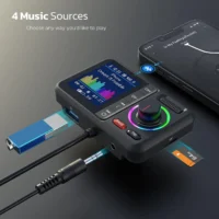 Transmisor FM inalámbrico multifuncional con pantalla grande a Color 2.4A QC3.0 Dual USB carga rápida adaptador auxiliar para coche reproductor de música MP3/Free Envio a Cuba 15-21 dias